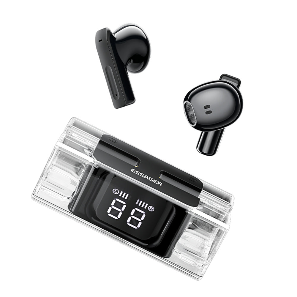 ESSAGER E90 TWS Wireless Bluetooth 5.3 Touch Earphone Digital Display Stereo Music Headset ESSAGER E90 TWS Wireless Bluetooth 5.3 Touch Earphone Digital Display Stereo Music Headset